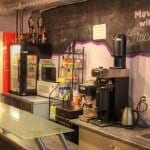 Well equipped snack bar with coffee, tea, cold drinks and snacks