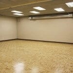Unique studio space with hardwood floors